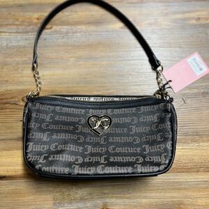 Juicy Couture Black/ Silver Shoulder Bag, NWT, clean bright inside, no rubs